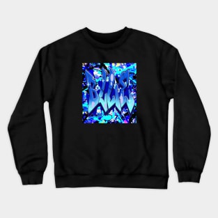 Blue splash Paint Art Crewneck Sweatshirt